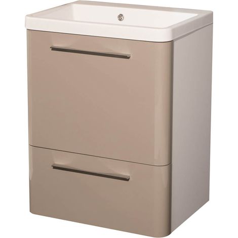 Mobile Lavatoio 65,5x50,5x87 cm 2 Cassetti Montegrappa Novella Dipiù Tortora (1/5)