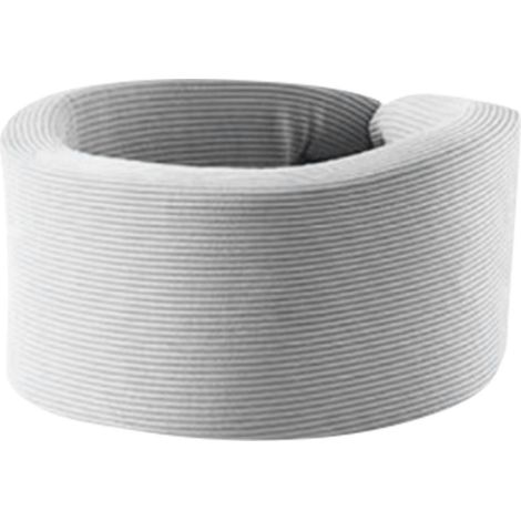 Collier cervical ajustable respirant, soutien cervical portable antidouleur, gris clair, pour voyage et travail, confortable et doux pour la peau. (1/5)