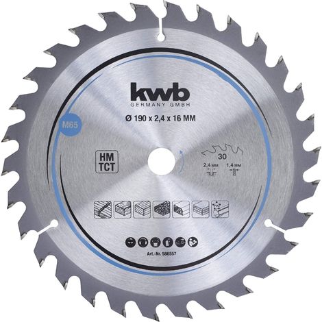 kwb 586557 Lama circolare in metallo duro 190 x 16 mm 1 pz. (1/5)