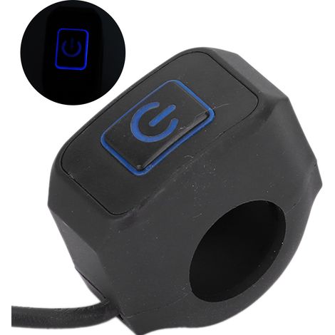 22-mm-Motorradlenkerschalter, wasserdicht, universell für Scheinwerfer, blau (1/5)