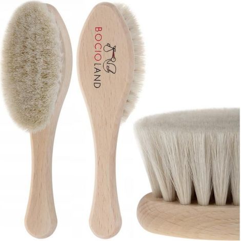 Brosse à cheveux - - ELIPSA 5345 - Bois de chamois - Poils de chèvre naturels - Ergonomique