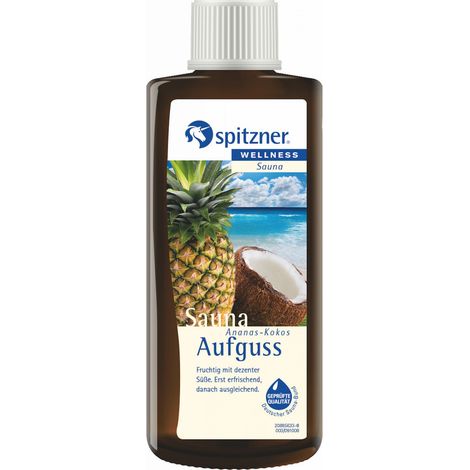 Spitzner Saunaaufguss Wellness Ananas-Kokos 190ml Sauna Aufguss Konzentrat