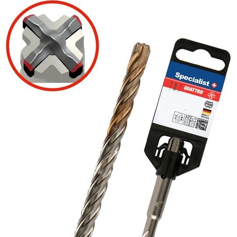 Foret à béton Specialist Quattro SDS-plus 6x150/210 mm