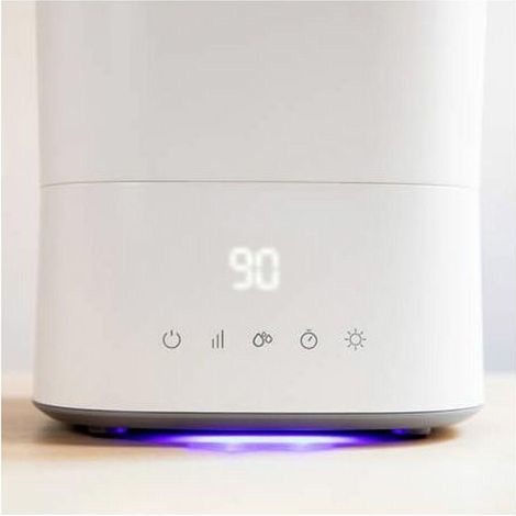 Umidificatore d’acqua da 330 ml/h e serbatoio da 5,5 l.