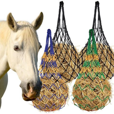 filets à foin pour chevaux, filets à foin à distribution lente pour boxes, filets à foin à distribution lente pour chevaux, filet à foin pour chèvres, bétail équin, boxes pour chèvres, (1/5)