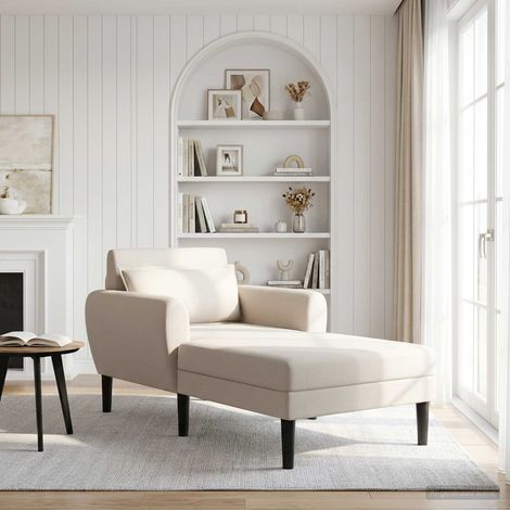 vidaXL Chaise longue Avena Terciopelo granulado (1/5)