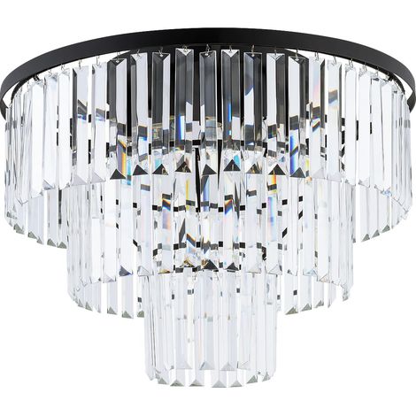 Plafoniera Nowodvorski Cristal 7627 cristallo nero 56cm (1/3)