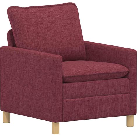 Divano Rosso Vino 76 x 81 x 87,5 cm Tessuto vidaXL (1/5)