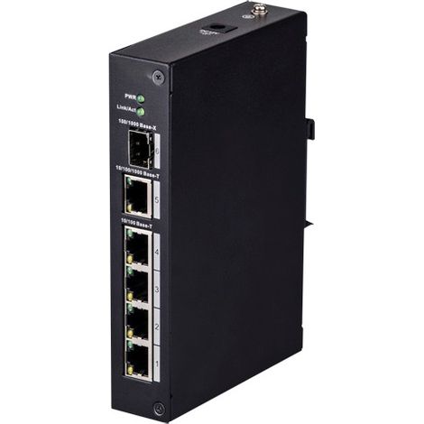 Switch 4P 10/100 DIN PoE Ethernet PoE + 2 Uplink