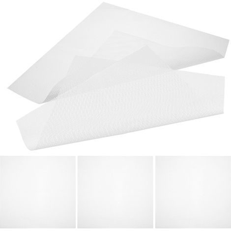 Ciieeo 5pcs Tapis de Séchage des Aliments en Silicone 40x40cm Non Adhérent Réutilisable Carré Blanc pour Sèche-aliments et Cuisson Maison'-'-