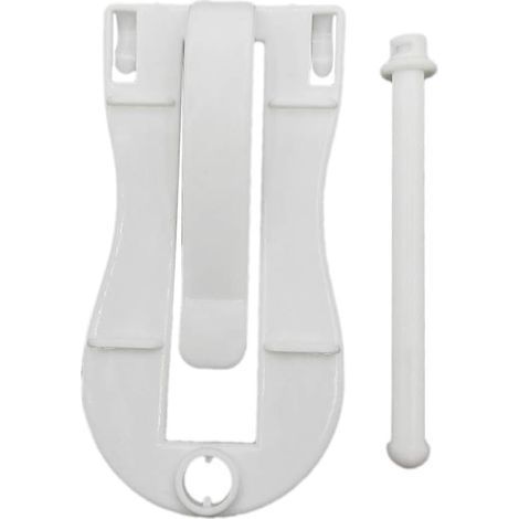 1 Porte-Aliments Pour Oiseaux Clip De Fixation Plastique Blanc Pour Cage Perroquet Hamster (1/5)