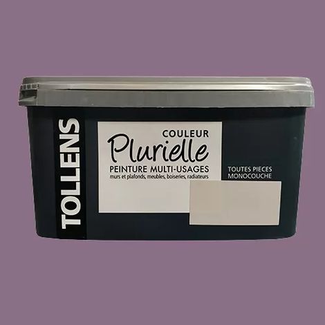 Tollens – Peinture acrylique multi-usages mat 2,5 L – Couleur Plurielle – Très résistante – Pour murs, plafonds, meubles et boiseries (1/2)
