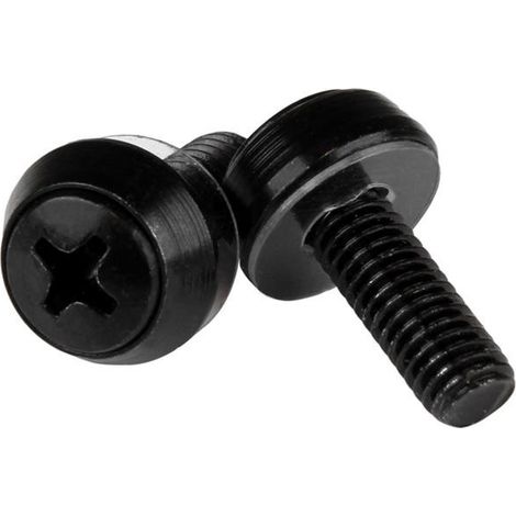Startech CABSCRWSM62B Vis de montage M6 12 mm noir pack 100