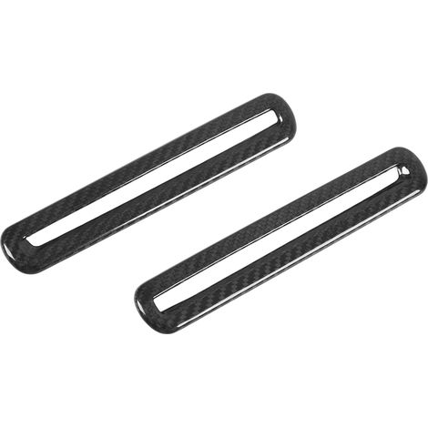 Paire de caches de sortie de climatisation de portière de voiture en fibre de carbone sèche, remplacement intérieur pour Dodge Challenger 2015-2021 (1/5)