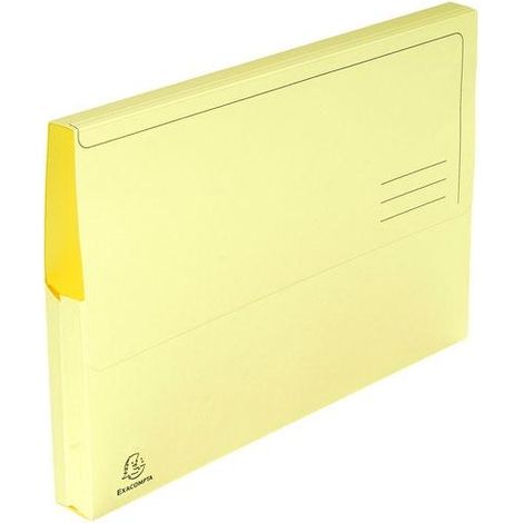 EXACOMPTA Paq.10 subcarpetas con bolsa 210g 24x32cm amarillo