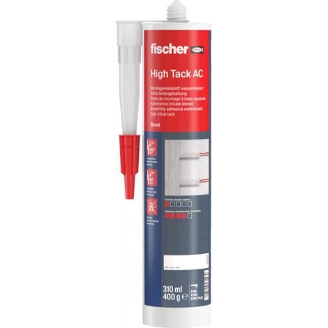 FISCHER - Colle fixation multi-usage high tack ac  blanc 310 ml (1/4)