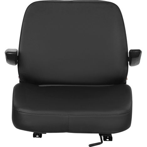 Asiento de carretilla elevadora con respaldo ajustable Asiento de tractor negro Para tractores Bulldozers