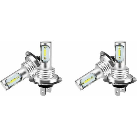 4X H7 LED 6000K Super Blanc 110W 8000LM Kit Antibrouillard Kit Ampoules Feux de Croisement--