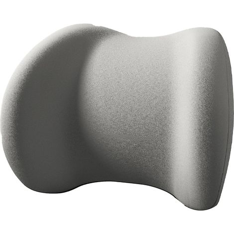 Coussin appuie-tête et coussin lombaire lavable et portable pour sièges auto, idéal pour les voyages en voiture. (1/5)