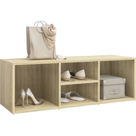 Meuble bas de rangement Chêne sonoma 105x35x35 (1/5)