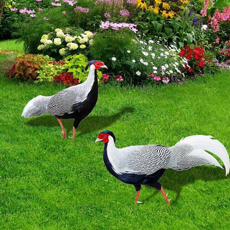 Piquets décoratifs de jardin en forme de coq, décoration extérieure, ornements de poulet - 4 (1/4)