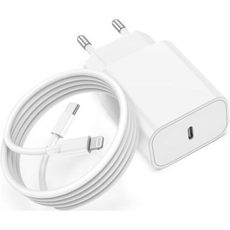 Chargeur iphone Rapide,certifié Apple MFi 20W Chargeur Rapide USB c pour iphone avec 2m Câble USB C pour Apple iPhone 14/14Pro/13/13 Mini/13 Pro/13 Pro Max/12/12 Pro/12 Pro Max/11/11 Pro (1/5)