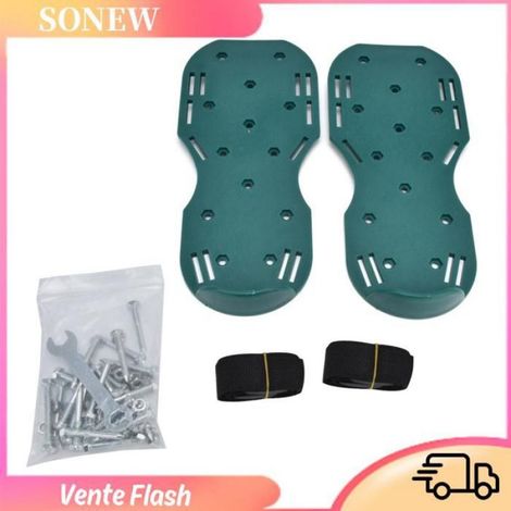 Chaussures À Clous - Aérateur De Pelouse En PP - Pour Jardin Terrasse Piscine - 2 Pièces (1/5)