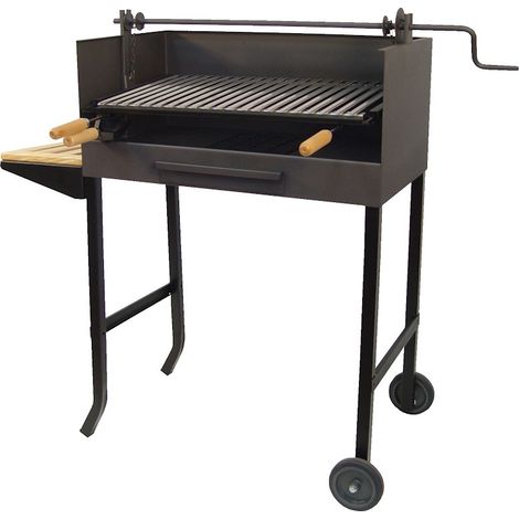 IMEX-71523 Barbacoa elevador parrilla inox y bandeja madera [imex-71523]