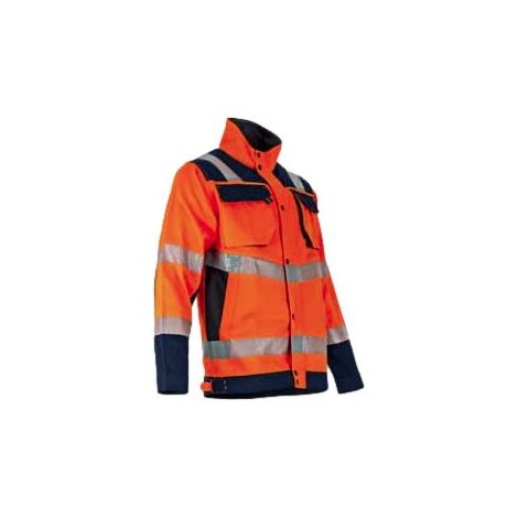 Veste haute-visibilité Ampoule - Softshell 3 couches - Orange/Marine - T6 XXL - LMA - 2224 T6 (1/4)