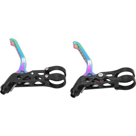 Paire de Leviers de Frein en Alliage d'Aluminium pour Vélos Brompton et VTT, Design Coloré (1/5)