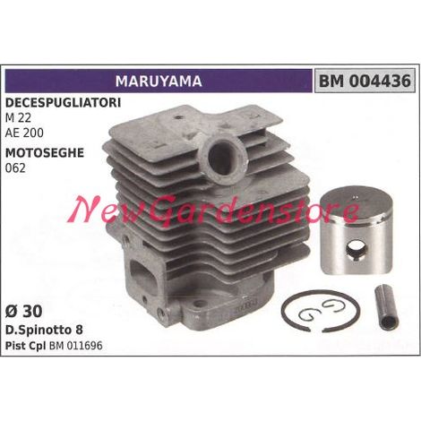 Cilindro pistone segmenti MARUYAMA motore decespugliatore M 22 AE 200 004436