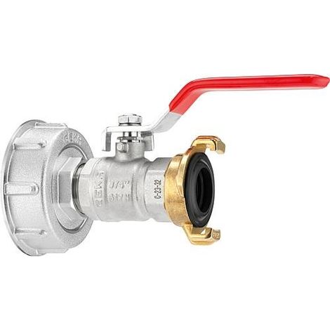 IBC Adapter Set Geka plus mit Kugelhahn und Kupplung (1/3)