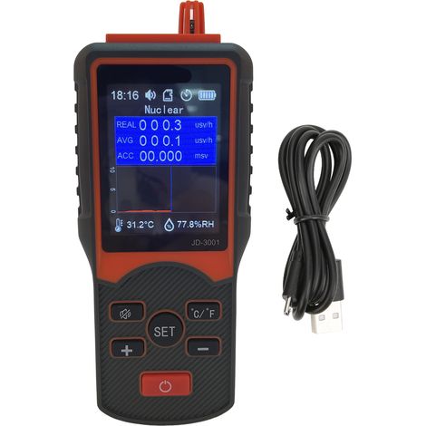 Compteur Geiger JD‑3001, détecteur de rayonnement nucléaire, moniteur, dosimètre Portable électromagnétique (1/5)