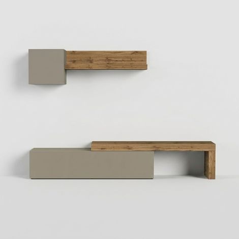 Mueble de salón moderno Nurex - Gris paloma (1/5)