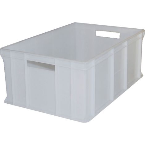 Contenitore in plastica bianca 600 x 400 x 240 mm