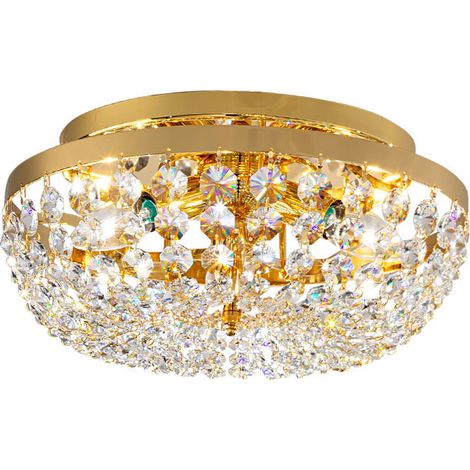 Kolarz SCHÖNBRUNN Plafonnier en cristal 3 lumières or 24 carats (1/4)