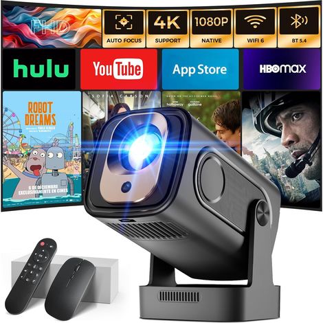Vidéoprojecteur 2026 [Auto Focus & 1080P Natif & Apps intégréess] (1/5)