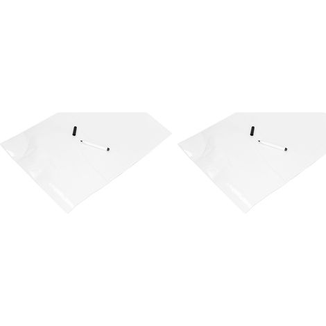 Set mit 2 PVC-Whiteboard-Aufklebern, selbstklebend, für Schule, Büro und Zuhause, 30 x 40 cm (1/5)