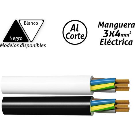 Manguera eléctrica 3x4mm2 Negro/Blanco RV-K Negro/Blanco RV-K