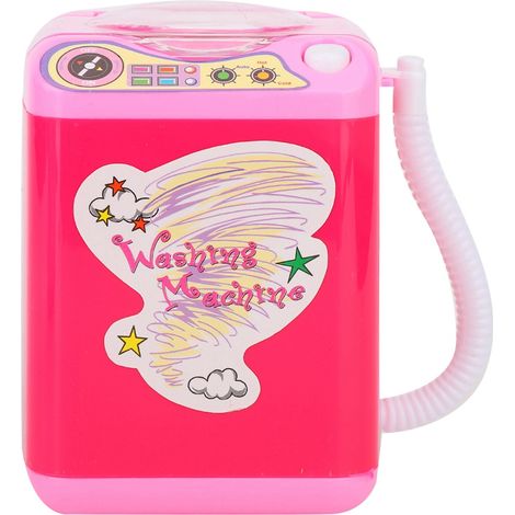 Mini Machine à Laver Électrique pour Brosses de Maquillage - Nettoyage Simulé (Rouge Rose) (1/5)