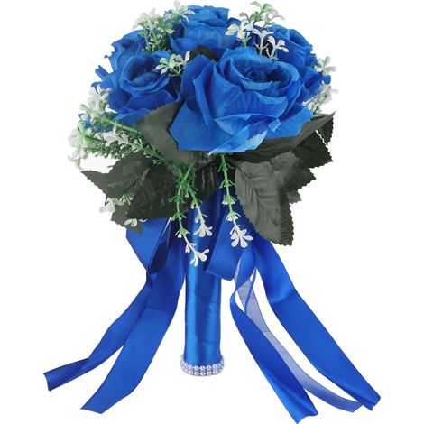 Bouquet de Roses Artificielles pour Mariage - Fausses Fleurs de Cérémonie (1/5)