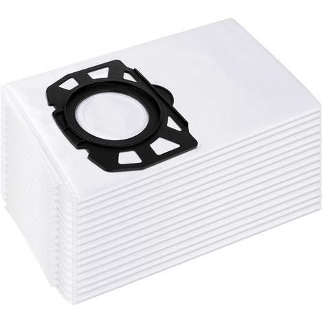 lot de 15 sacs d'aspirateur pour kärcher 2.863-006.0 sacs filtrants en non-tissé 487 wd4 wd5 wd6 wd5p wd6p premium mv4 mv5 mv6 sacs filtrants pour aspirateur humide et sec (1/5)