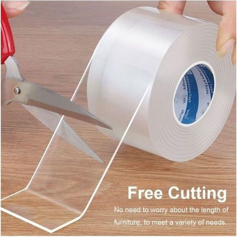 Bande anti-collision transparente 0,5 mm×3 cm×5 m, adhésive épaissie pour meubles et coins. Protège contre chocs sans altérer le (1/5)