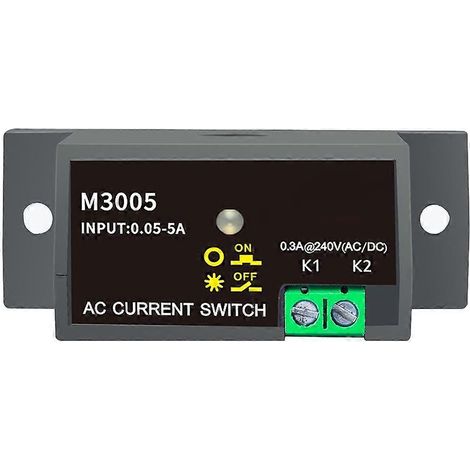 Capteur de courant miniature M3005 pour interrupteur normalement ouvert, relais de surveillance d'ampérage, transformateur détectable 0,05-10 A (1/5)