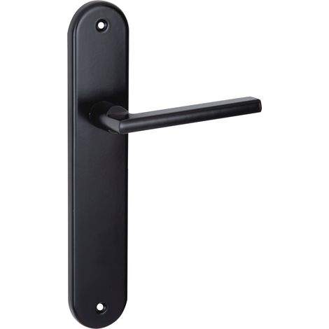 Manilla aluminio negra 530 placa ovalada 250mm (1/5)