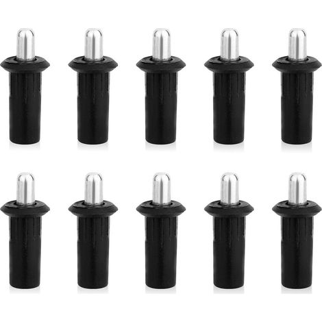 Lot de 10 Goupilles de Réparation pour Portes d'Armoires, Amortisseurs à Ressort Connecteurs Fixation Meubles en Plastique et Métal pour Volets Portes et Fenêtres