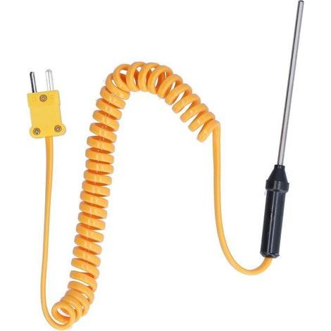 Thermocouple de type K, sonde en acier inoxydable, thermomètre portable, capteur de sonde WRN02B3 x 80 mm (1/4)