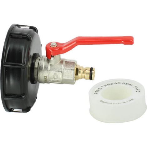 Raccord S100X8 - Vanne 1/4 de tour laiton + Embout rapide (1/3)