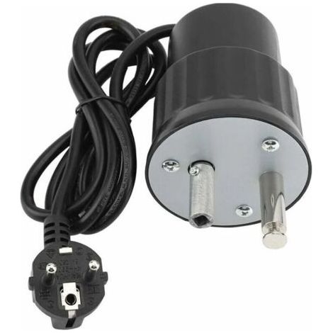 Moteur de rôtissoire pour barbecue, moteur électrique de camping, kit de rôtissoire en aluminium, charge nominale 0-24 kg (prise standard européenne) F (1/4)