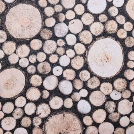 Wood Logs Stacked Feature Wallpaper Textured Thick Realistic Wooden Log Effect (1/8)
